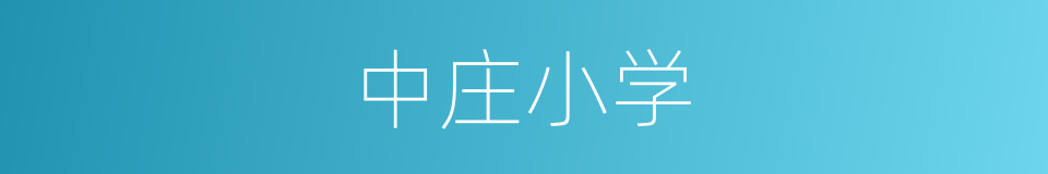 中庄小学的同义词