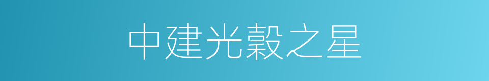 中建光穀之星的同義詞