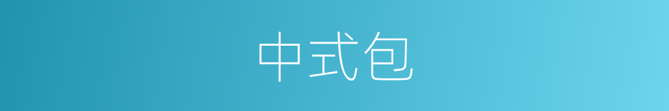 中式包的同义词
