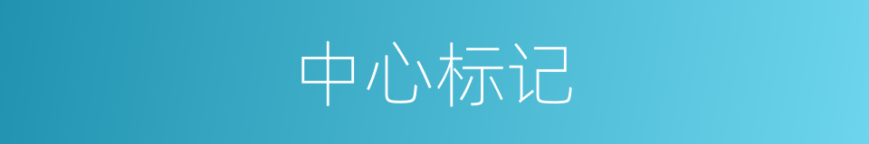 中心标记的同义词