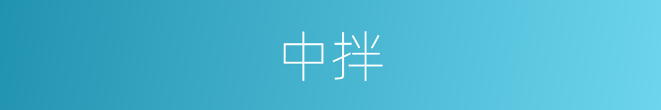 中拌的同义词