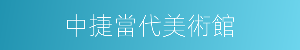 中捷當代美術館的同義詞