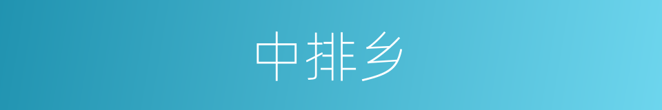 中排乡的同义词