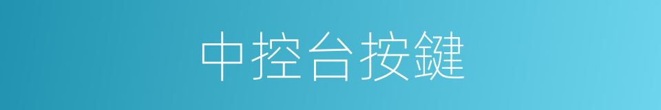 中控台按鍵的同義詞