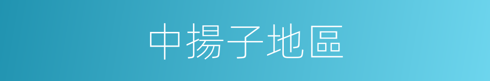 中揚子地區的同義詞