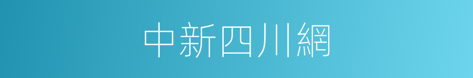 中新四川網的同義詞