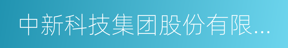 中新科技集团股份有限公司的同义词