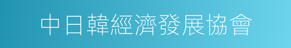 中日韓經濟發展協會的同義詞