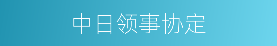 中日领事协定的同义词