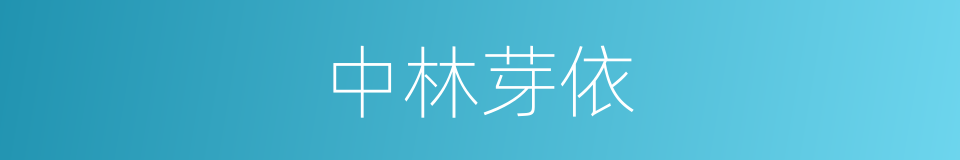 中林芽依的同义词