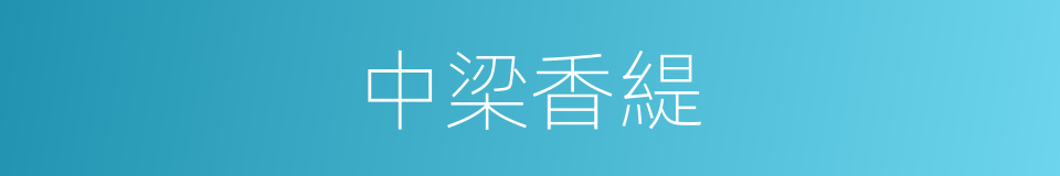 中梁香緹的同義詞