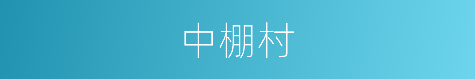中棚村的同义词