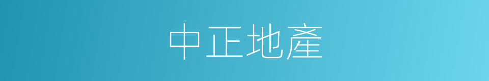 中正地產的同義詞