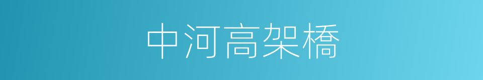 中河高架橋的同義詞