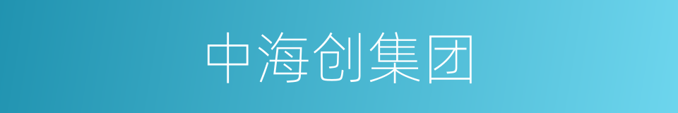中海创集团的同义词