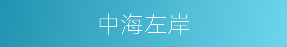 中海左岸的同义词