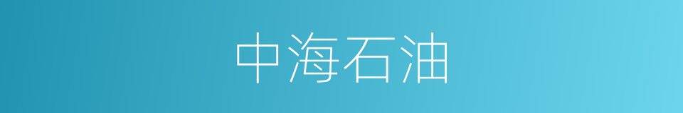 中海石油的同义词