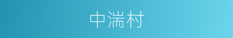 中湍村的同义词