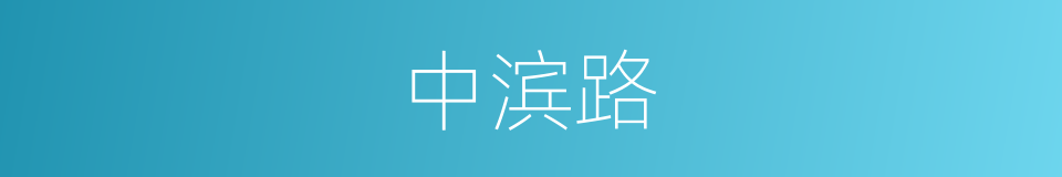 中滨路的同义词