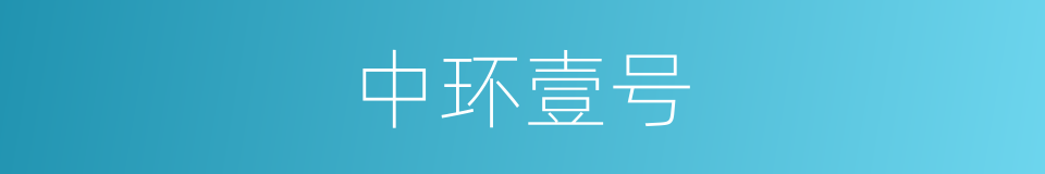 中环壹号的同义词