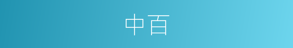 中百的同义词