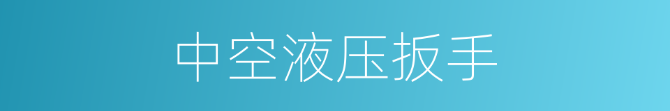 中空液压扳手的同义词