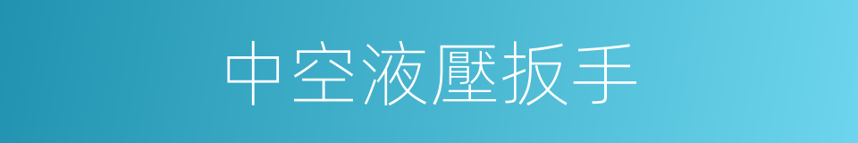 中空液壓扳手的同義詞