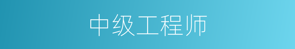 中级工程师的同义词