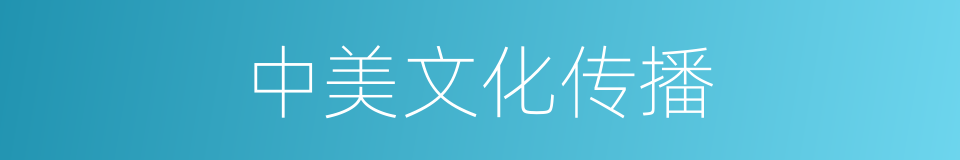 中美文化传播的同义词