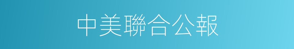 中美聯合公報的同義詞