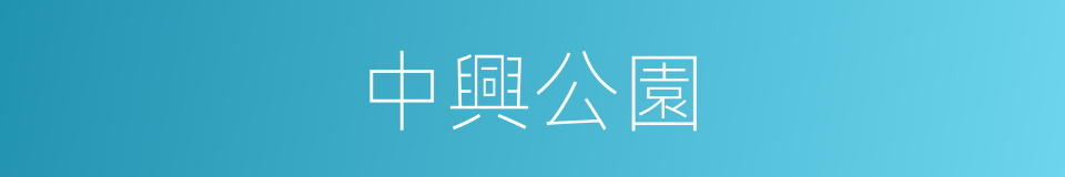 中興公園的同義詞