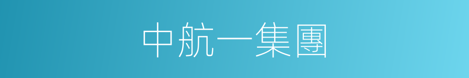 中航一集團的同義詞