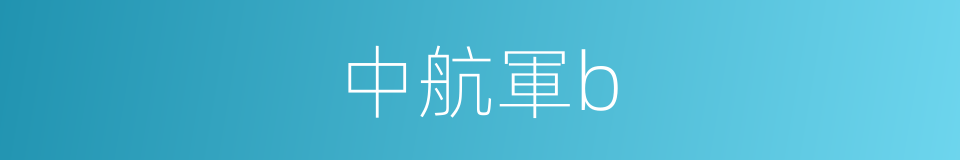 中航軍b的同義詞