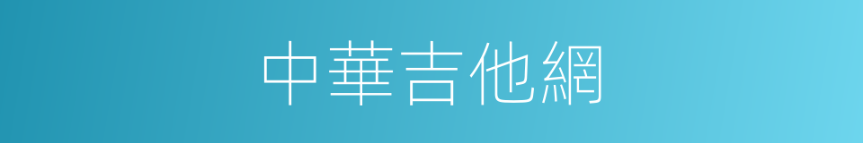 中華吉他網的同義詞
