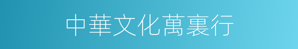 中華文化萬裏行的同義詞