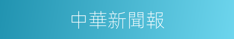 中華新聞報的同義詞