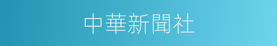 中華新聞社的同義詞