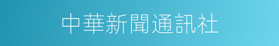 中華新聞通訊社的同義詞