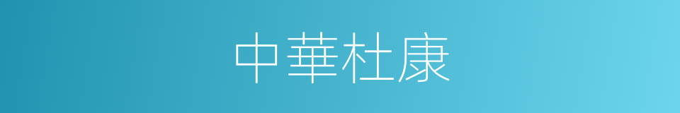 中華杜康的同義詞