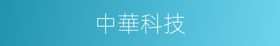 中華科技的同義詞