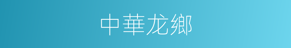 中華龙鄉的同義詞