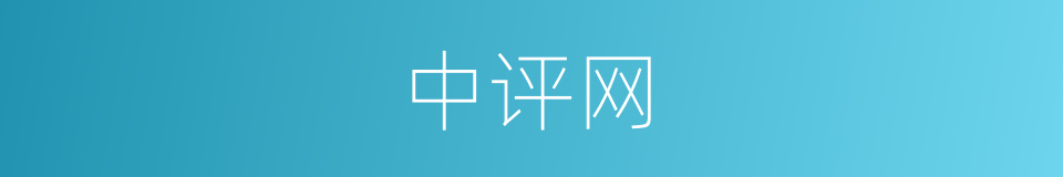 中评网的同义词