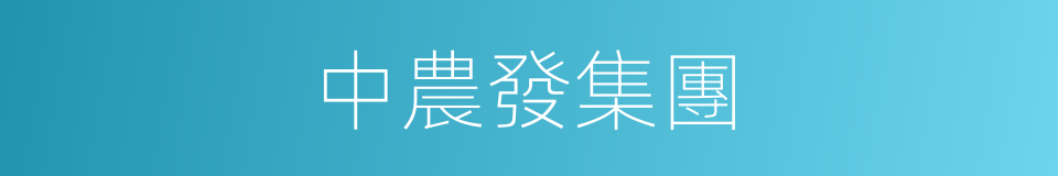 中農發集團的同義詞