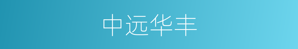 中远华丰的同义词