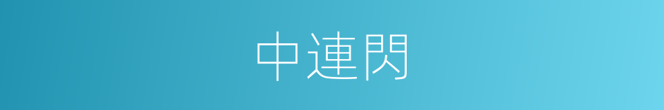 中連閃的同義詞