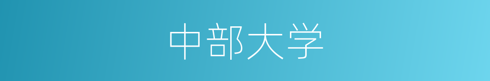 中部大学的同义词