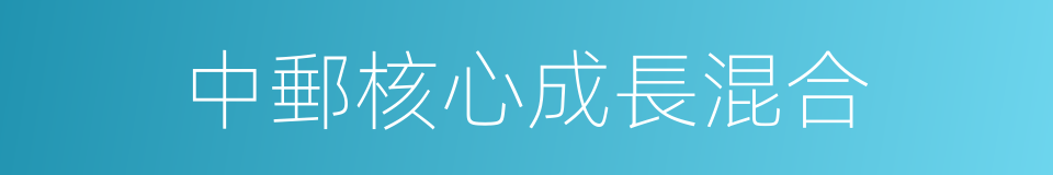 中郵核心成長混合的同義詞