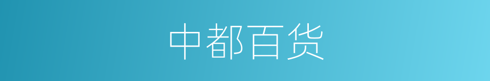 中都百货的同义词