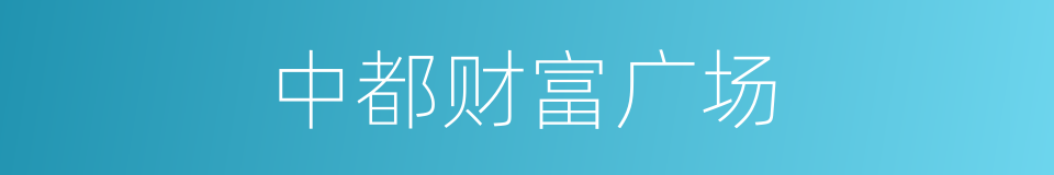 中都财富广场的同义词