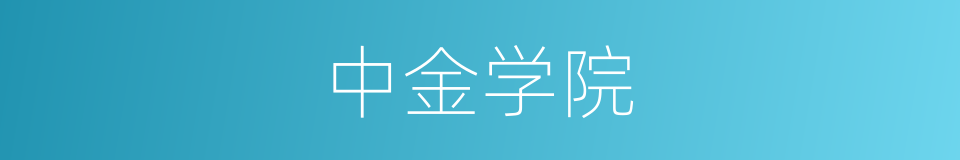中金学院的同义词